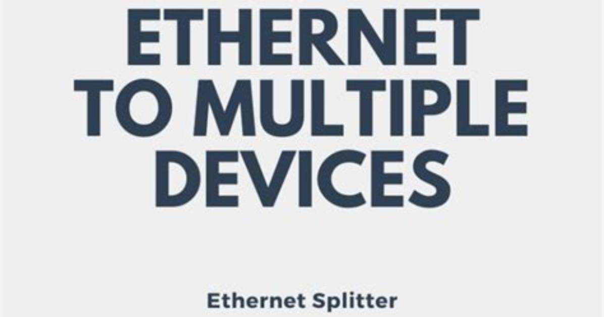 Can I Split the Ethernet Signal from Cable Modem