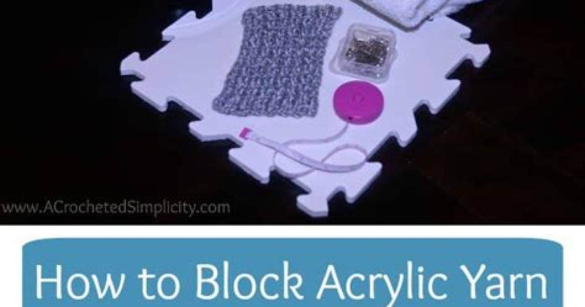 Can I Steam Block Acrylic