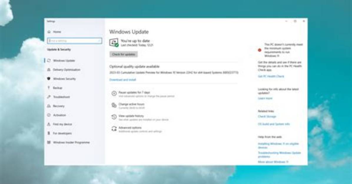 Can I Undo a Windows Update?