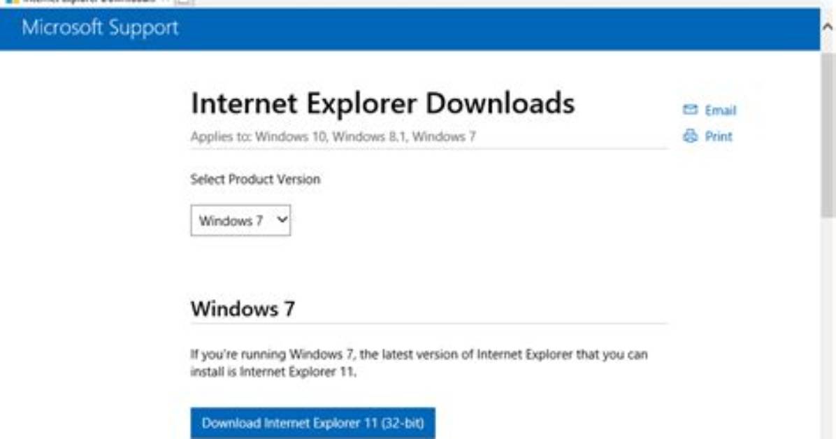 Can I Update Internet Explorer on Windows 7?