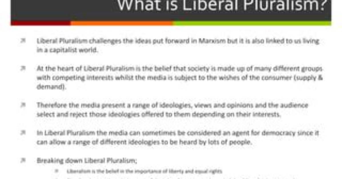 Can Liberalism Be Plural?