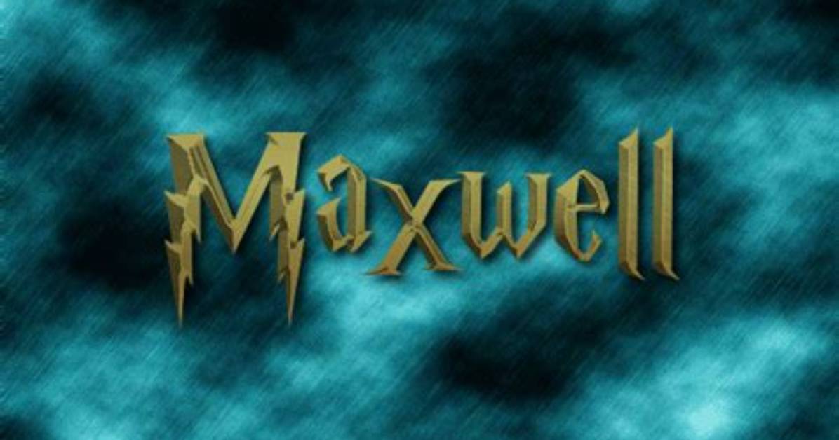 Can Maxwell Be a First Name?