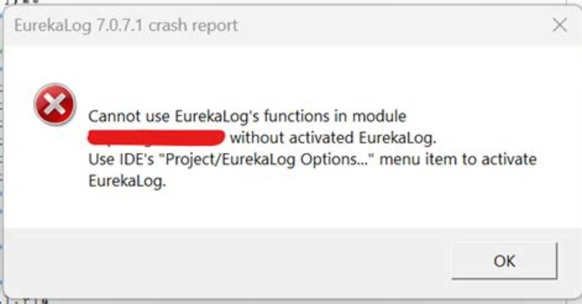 Can Not Use Eureka Log Function in Module