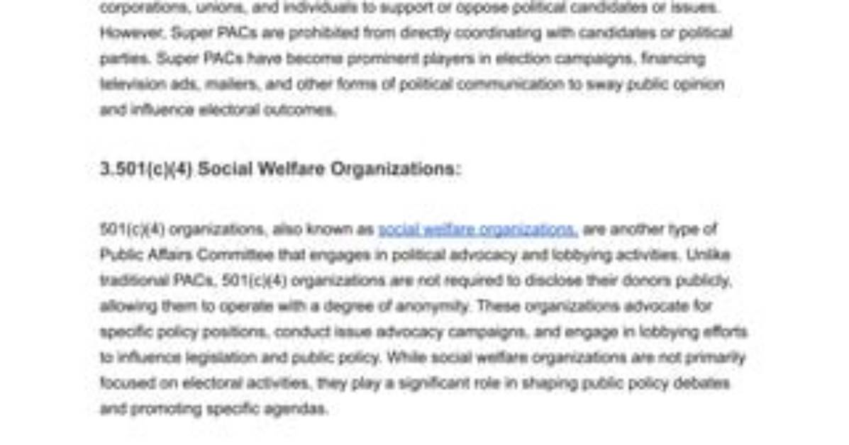 Can Pacs Be Specific About Supporting a Candidate