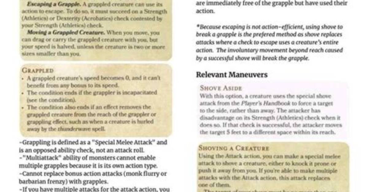 Can Pathfinder Grapple Enemies?