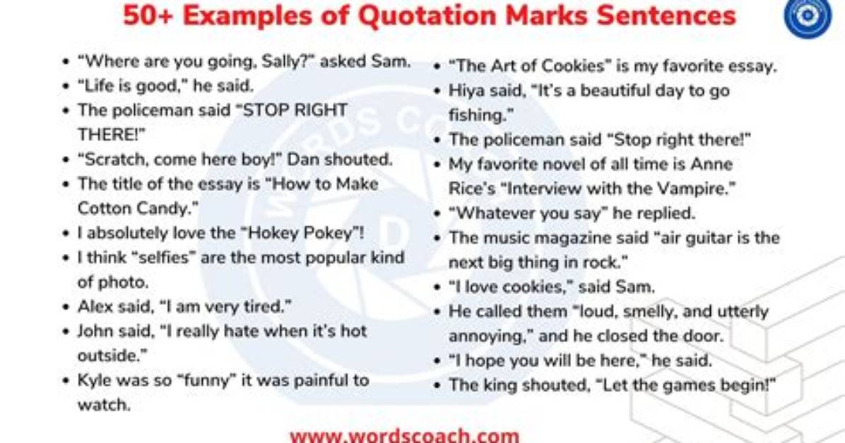 Can Quotation Marks End a Sentence?