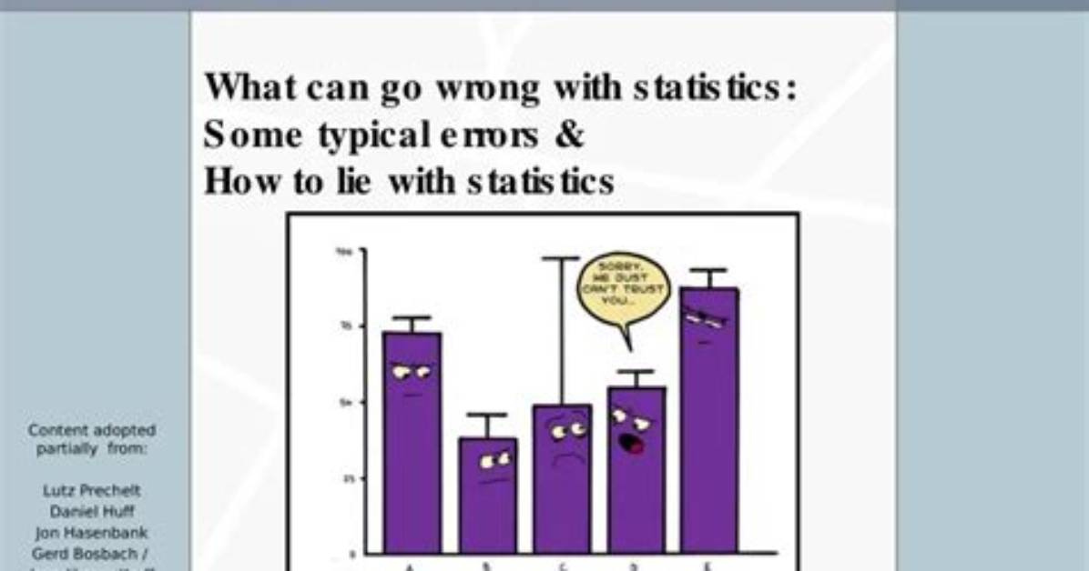 Can Statistics Be Wrong