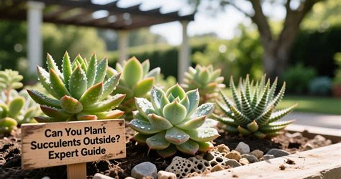 Can Succulents Be Outside?