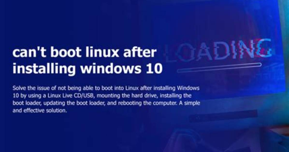 Can’t Access Windows 10 After Installing Ubuntu?