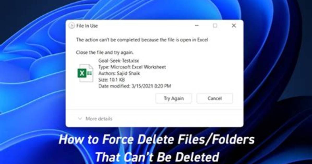 Can’t Delete Folder Even Though I Am Administrator Windows 10?