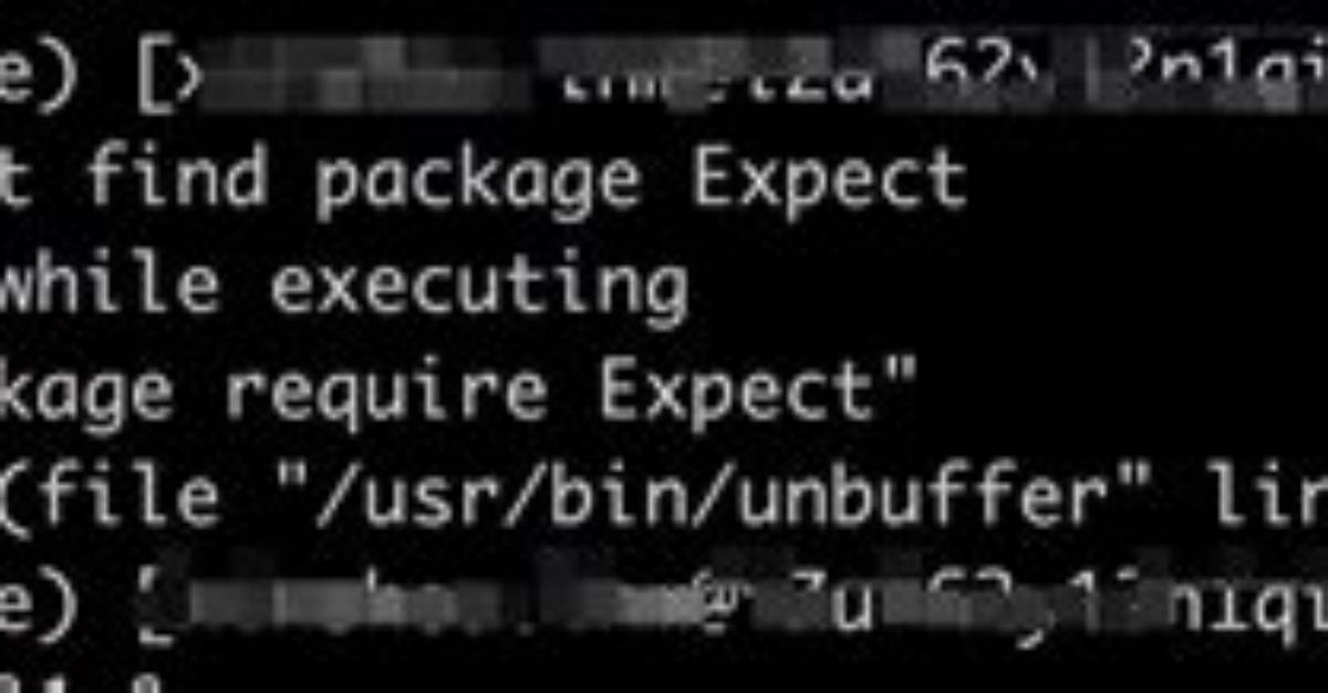Can't Find Package Expect While Executing "Package Require Expect"