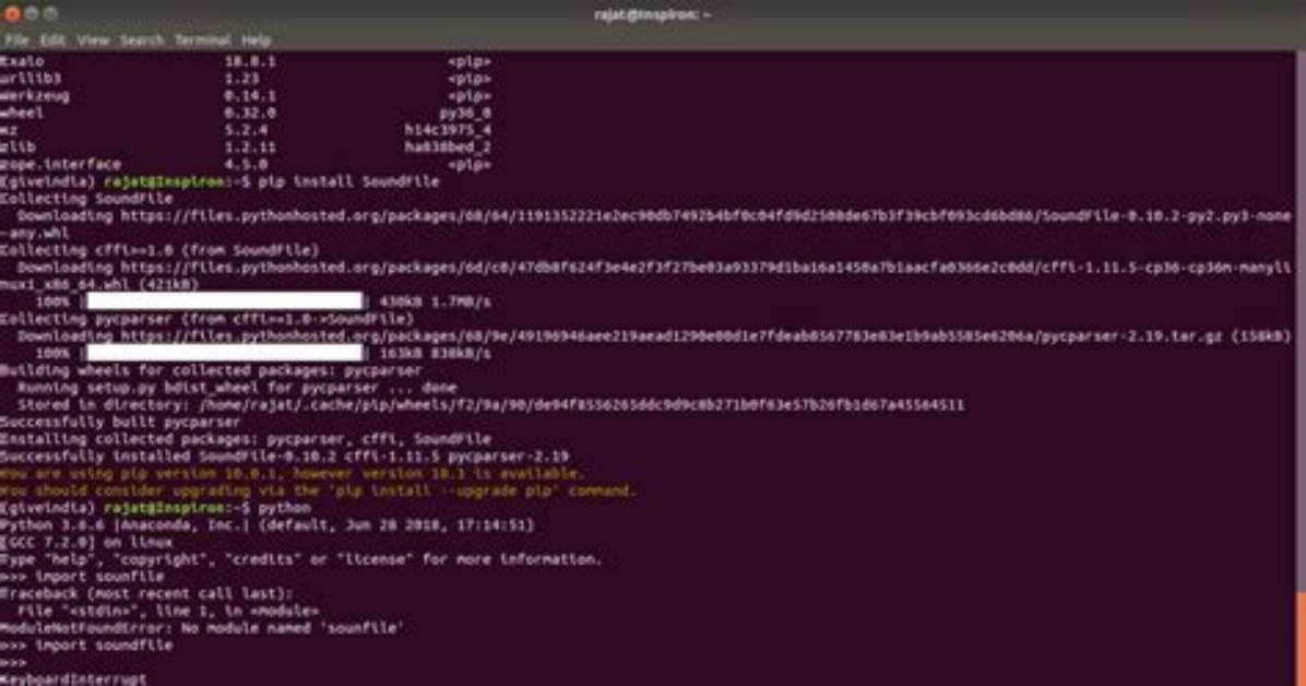 Can't Import Soundfile Python