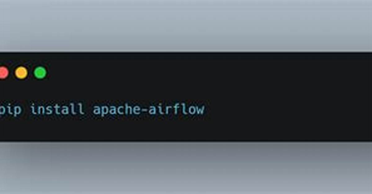 Can't Install Airflow Using Pip