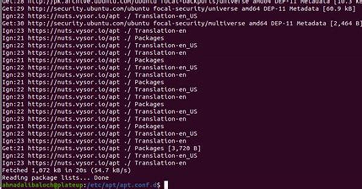 Can't Remove Vysor Language Updates from `Apt-Get Update`