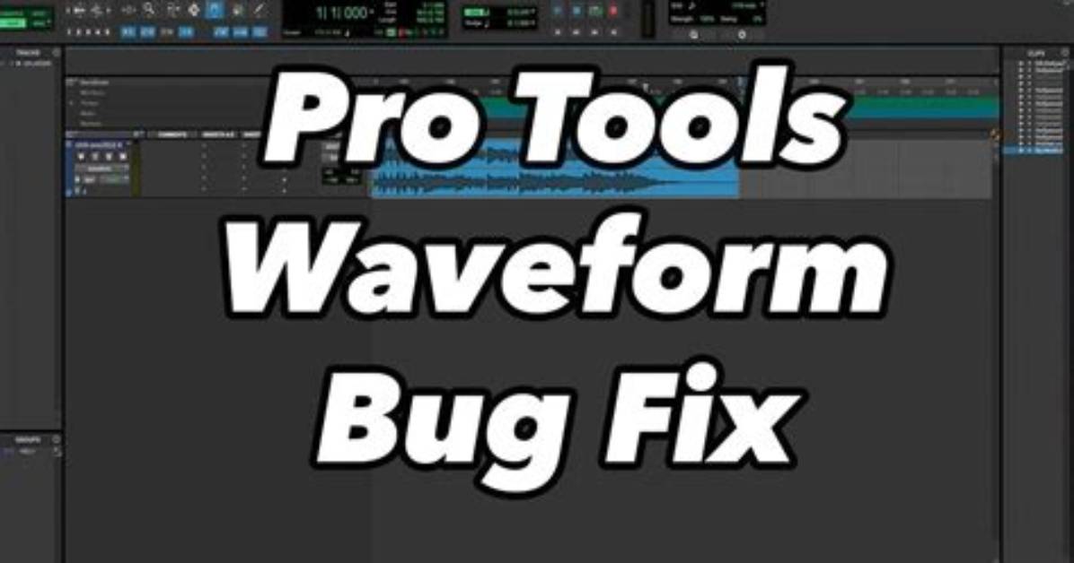 Can't See Waveform in Pro Tools?