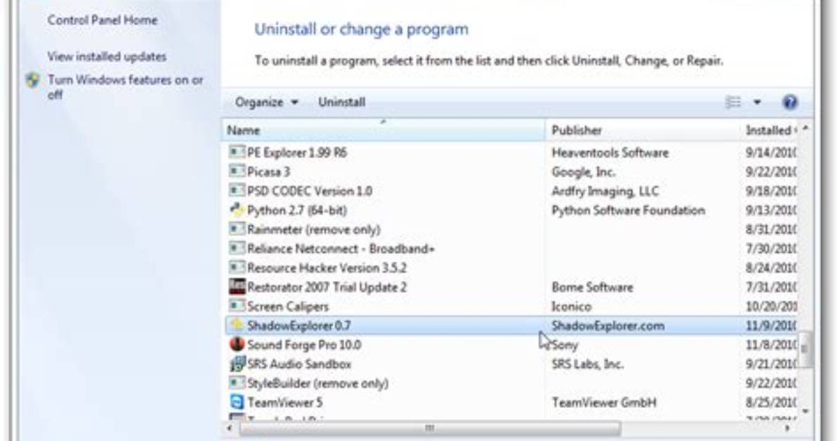 Can’t Uninstall a Program Windows 7?