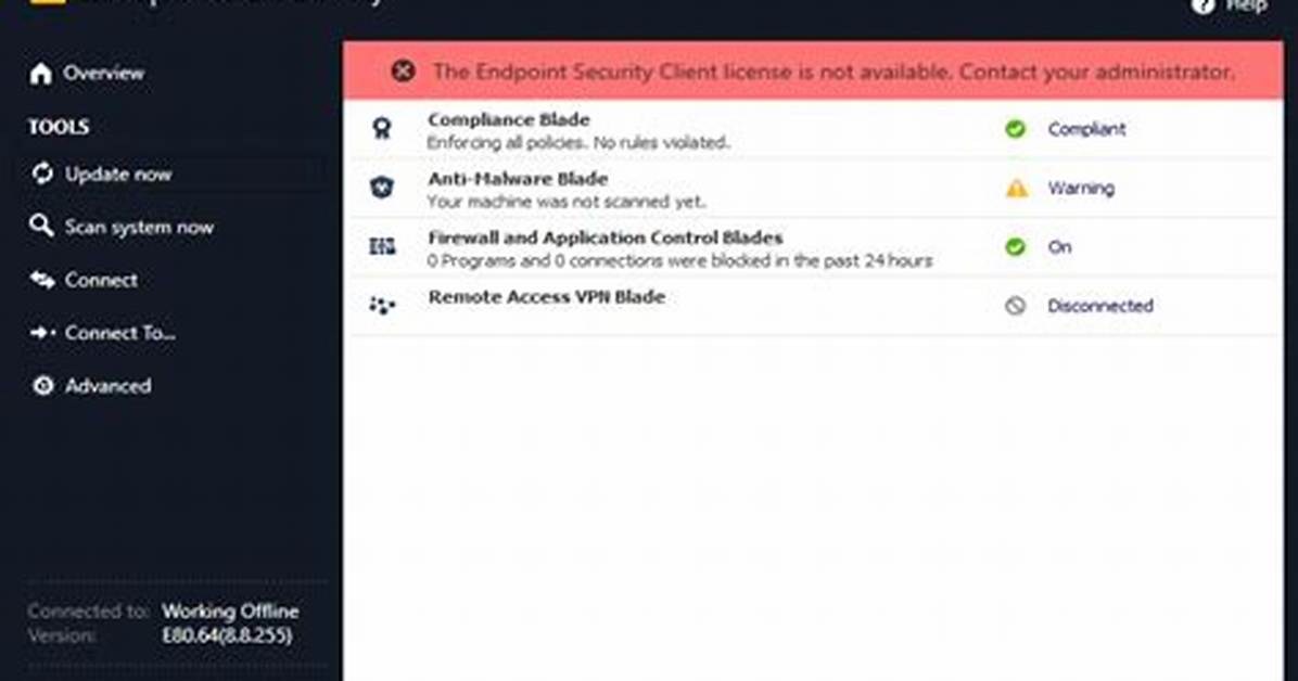 Can't Uninstall Checkpoint Endpoint Security?