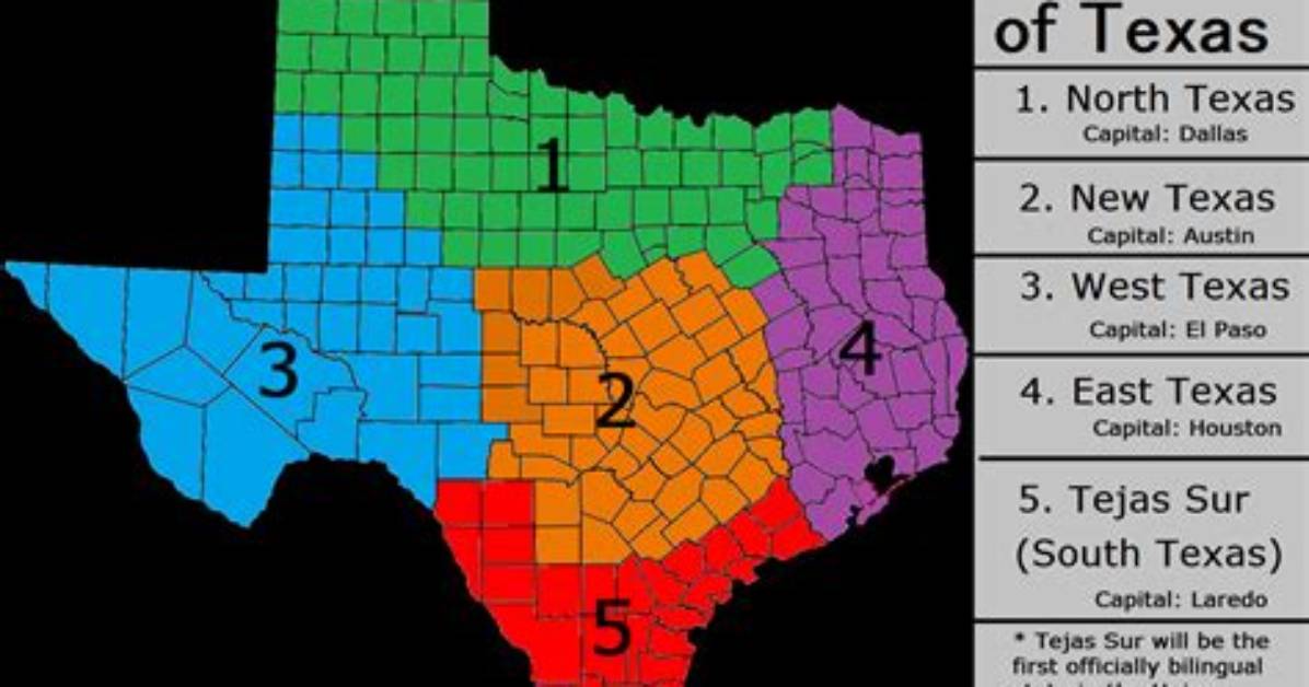 Can Texas Divide into Five States?