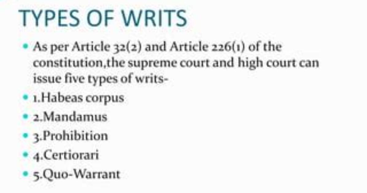 Can Tribunals Issue Writs?