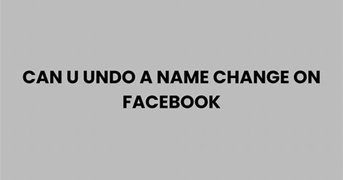 Can U Call Facebook?