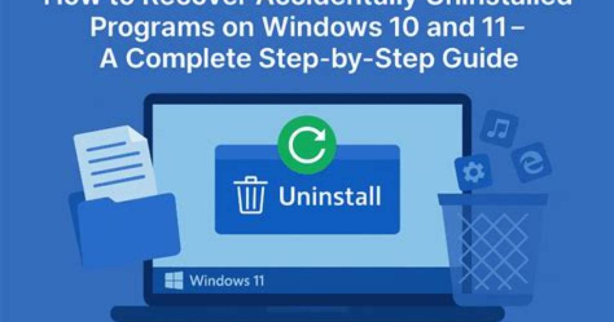Can Uninstalled Programs Be Recovered?