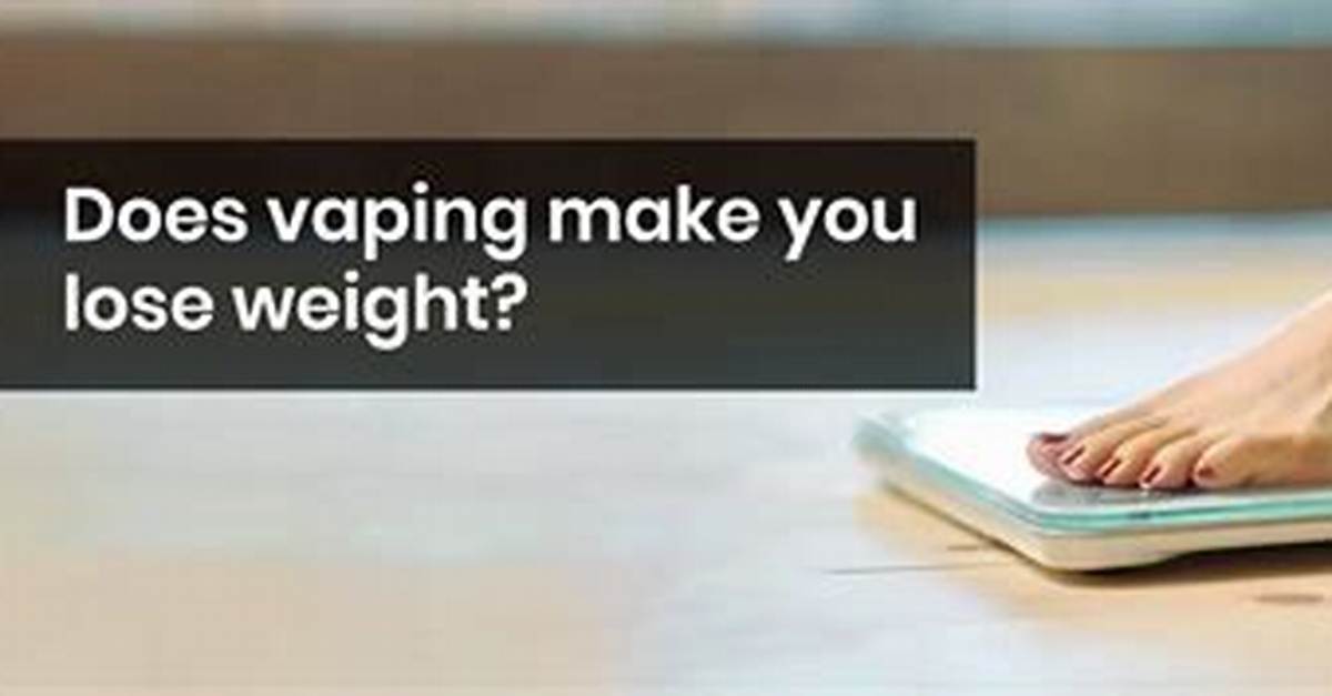 Can Vaping Help with Weight Loss