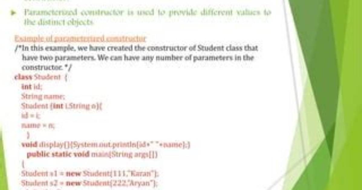 Can We Create Parameterized Static Constructor?
