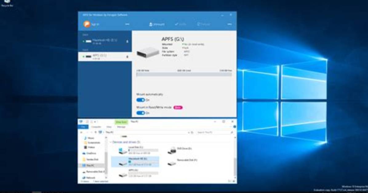 Can Windows 10 Read Apfs?