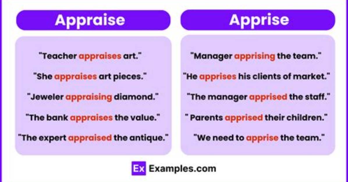 Can You Appraise Someone?