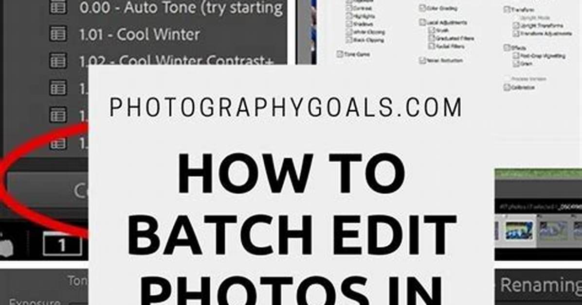 Can You Batch Edit in Lightroom?