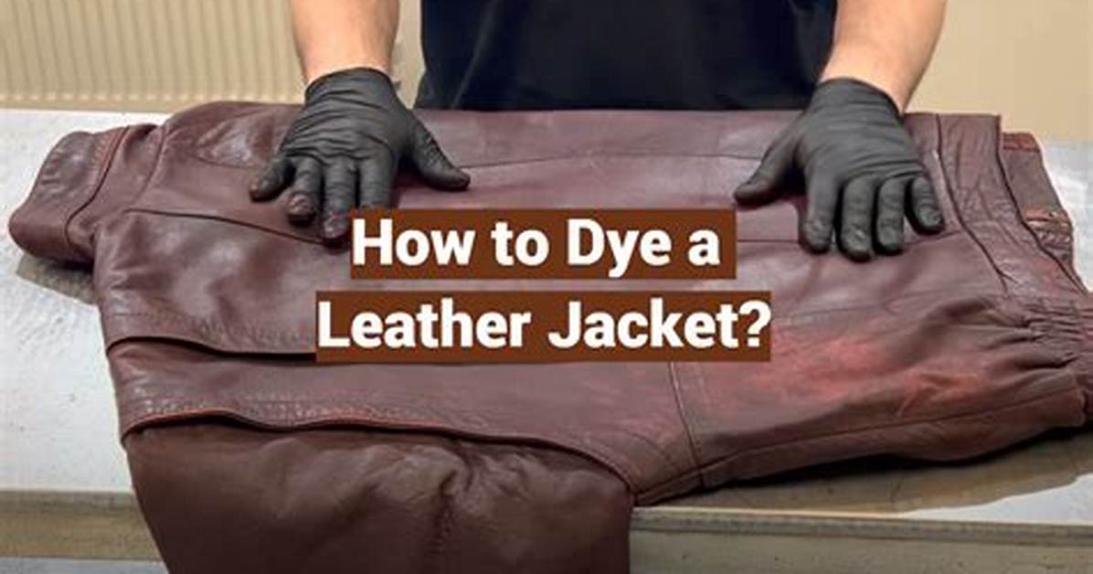 Can You Dye Shearling Jacket?