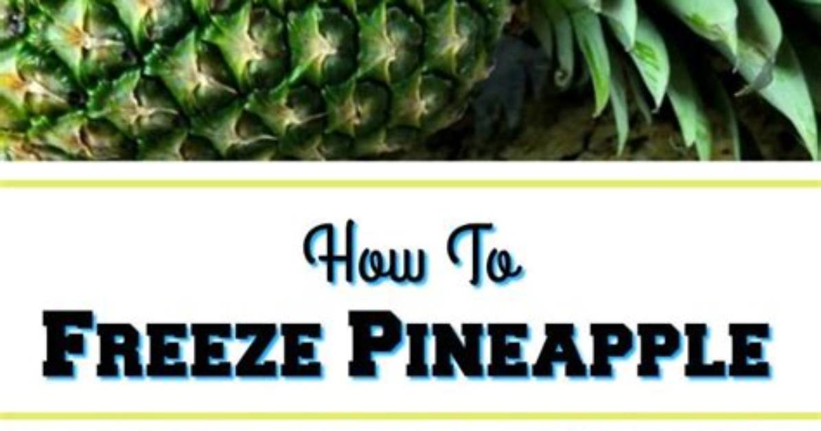 Can You Freeze Pineapple?