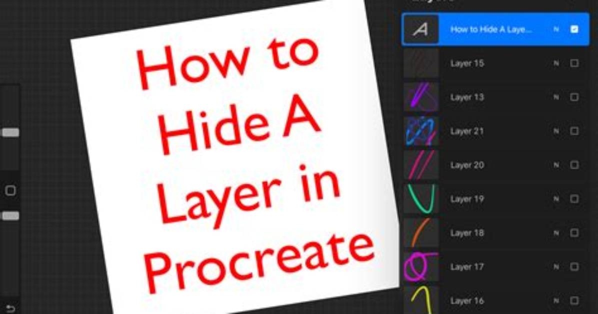 Can You Hide a Layer in Procreate Video?