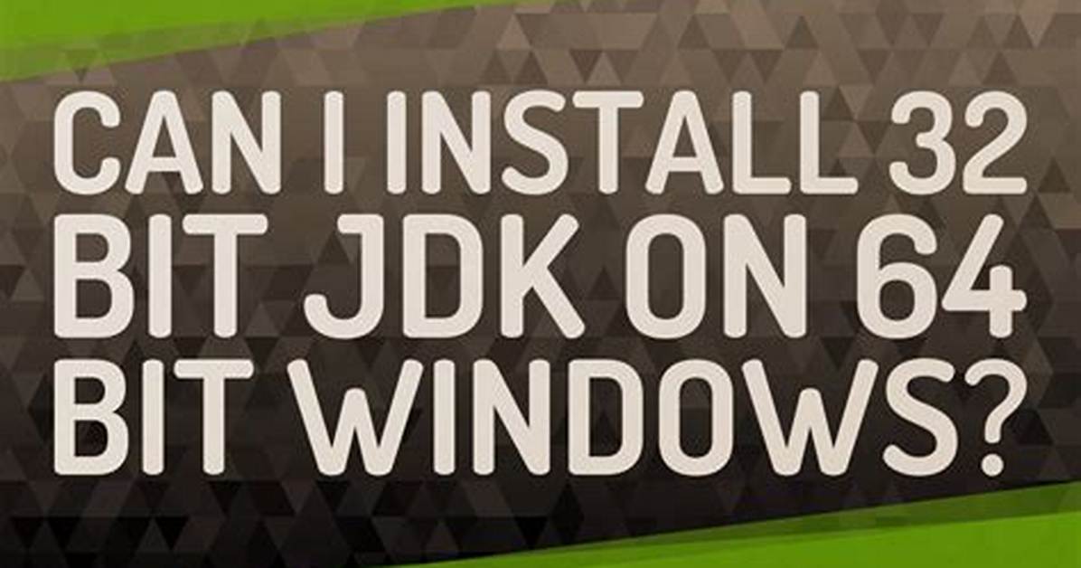 Can You Install a 64 Bit Operating System on a 32 Bit Machine?