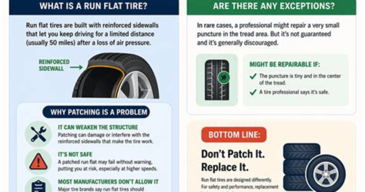 Can You Patch a Goodyear Run Flat Tire?