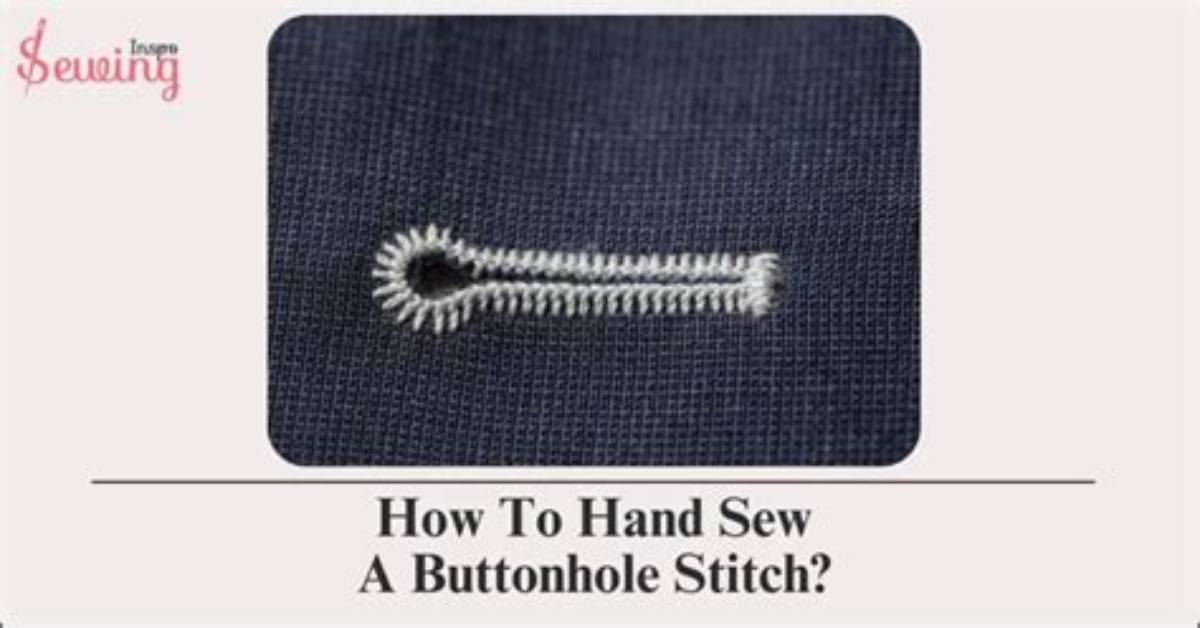 Can You Remove Buttonhole Stitches?