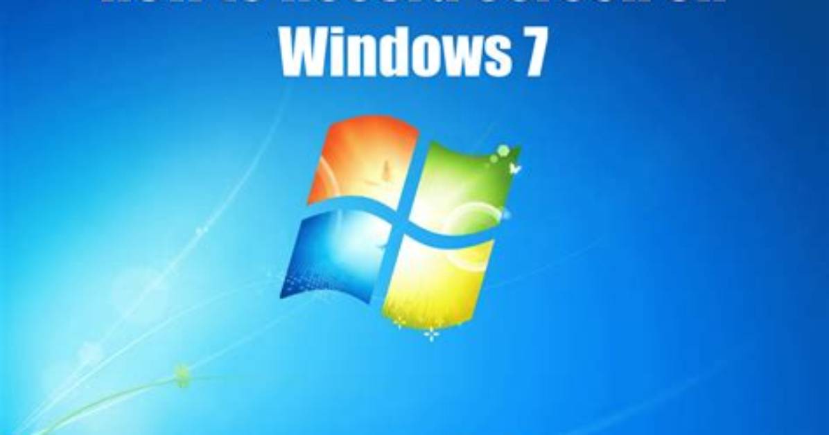 Can You Screen Record on Windows 7?