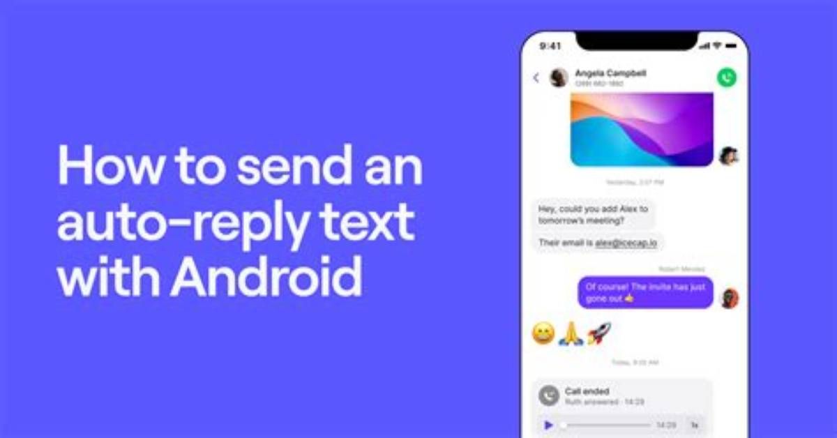 Can You Send an Auto Reply Text on Android?