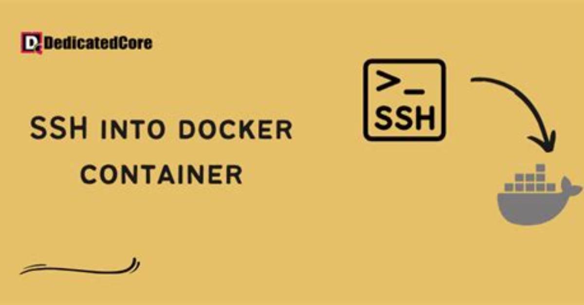 Can You Ssh into a Docker Container