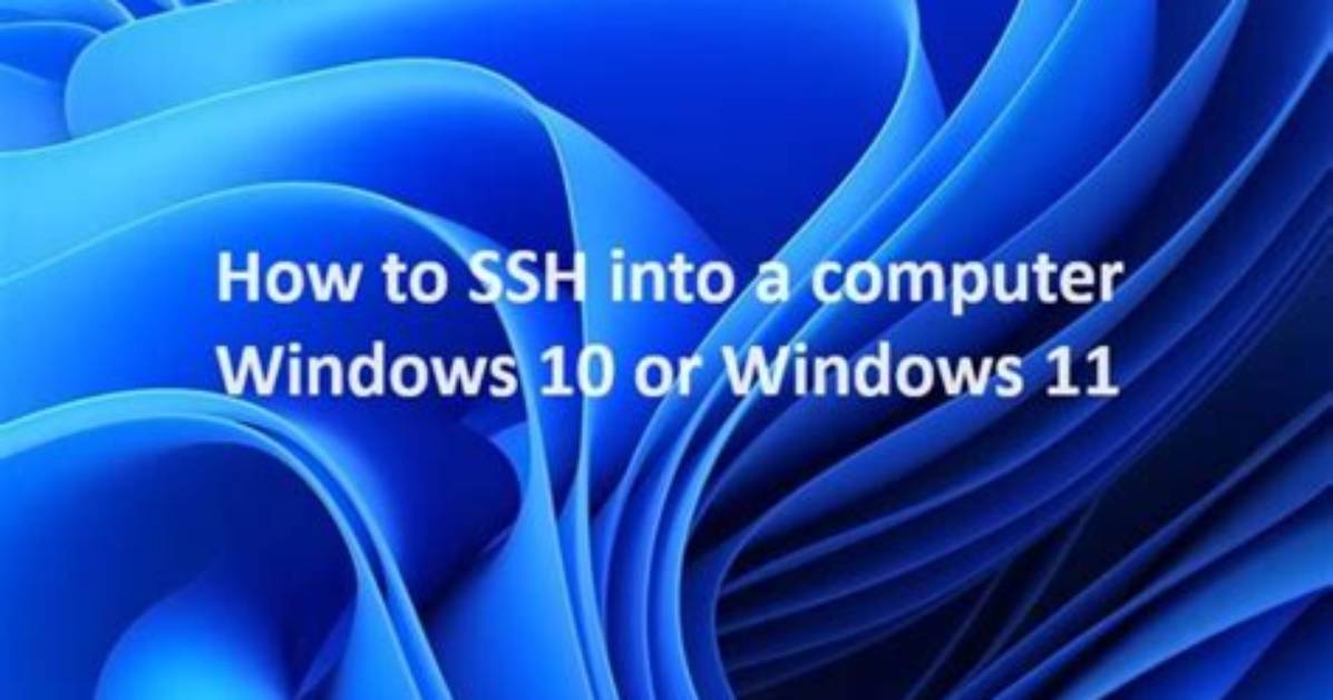 Can You Ssh into Windows 10?