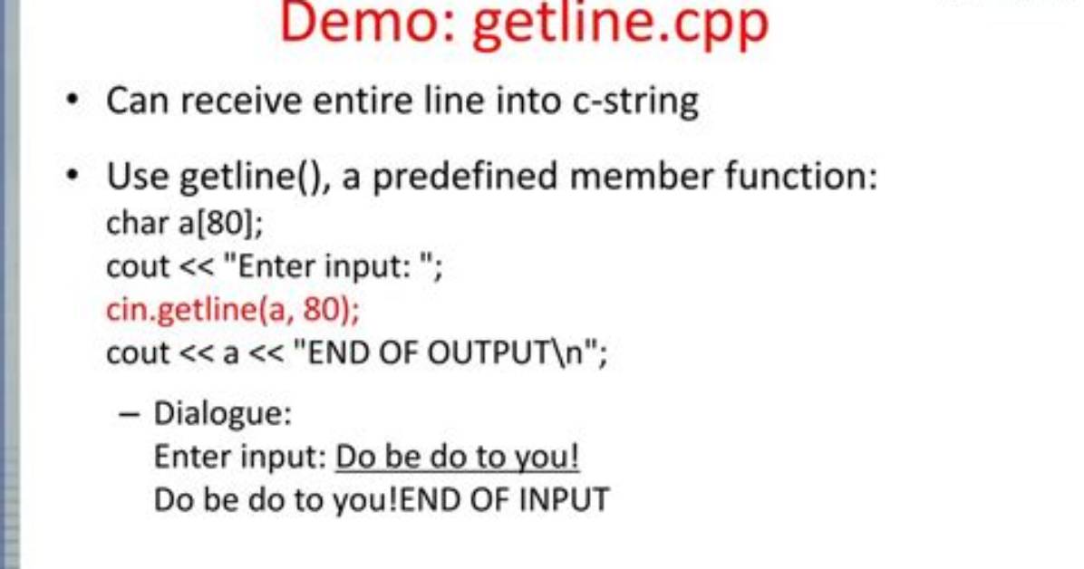 Can You Use "Cin" with String?