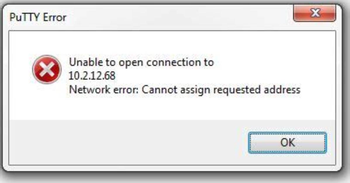 Cannot Assign Requested Address - Possible Causes?