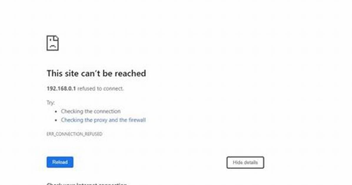 Cannot Connect to Router Interface: Connection Refused