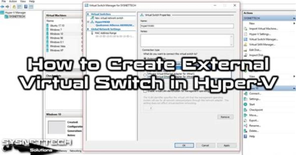 Cannot Create External Switch on Hyper-V