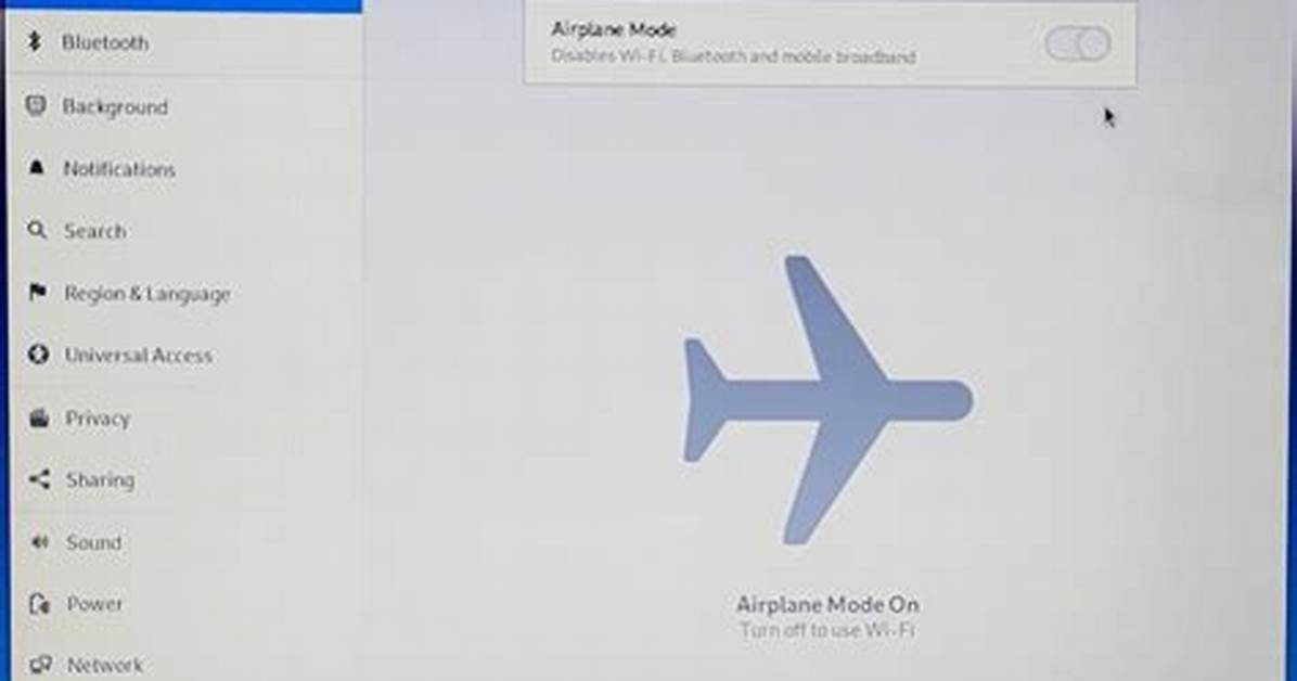 Cannot Disable Airplane Mode
