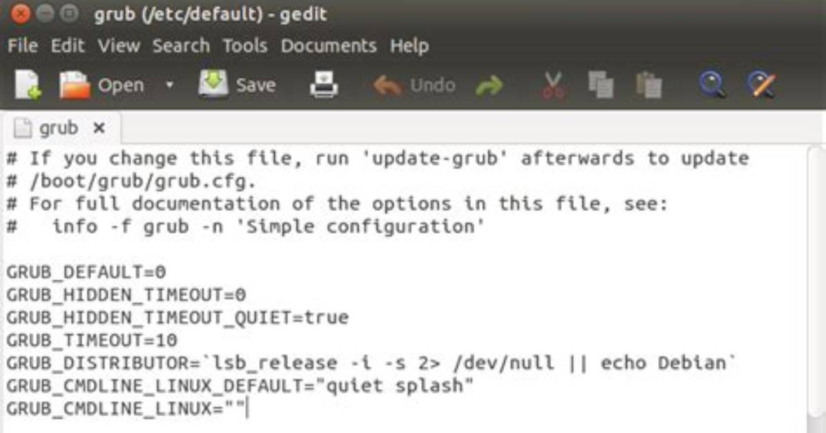Cannot Find Grub Configuration File