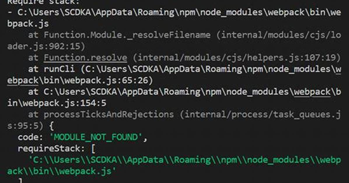 Cannot Find Module '@Nrwl/Webpack/Package. Json'
