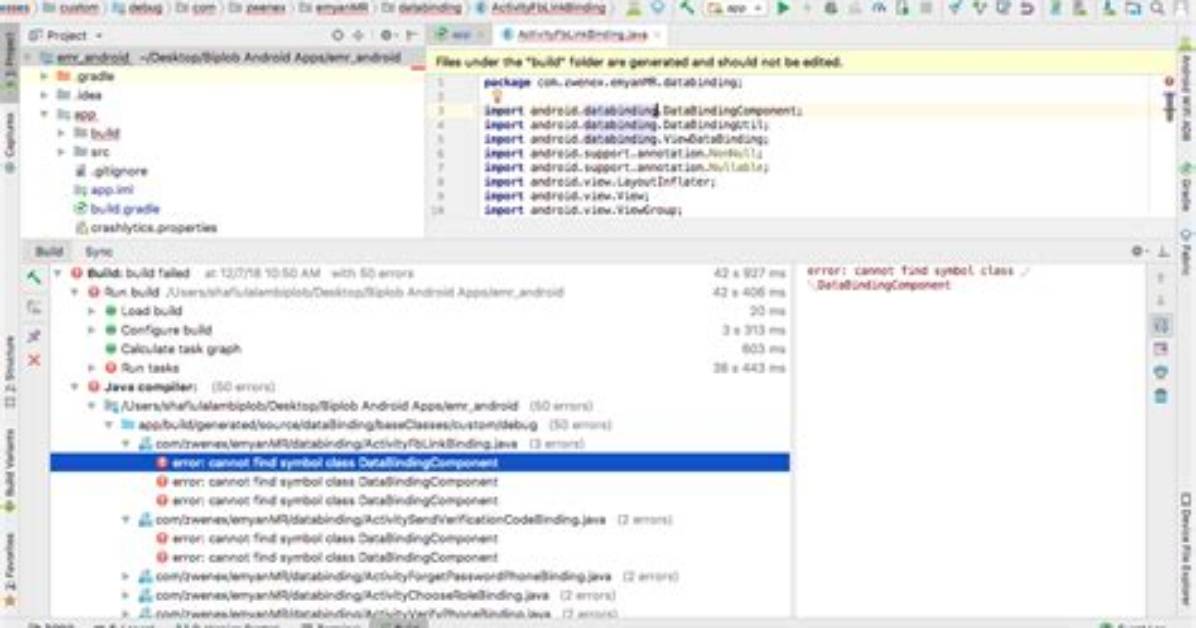 Cannot Find Symbol Databindingcomponent on Android Studio 3.2 Canary 16 Kotlin Project