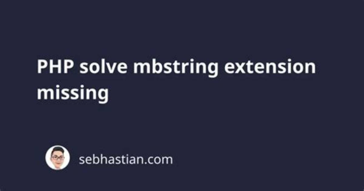 Cannot Install Mbstring Php Conflict