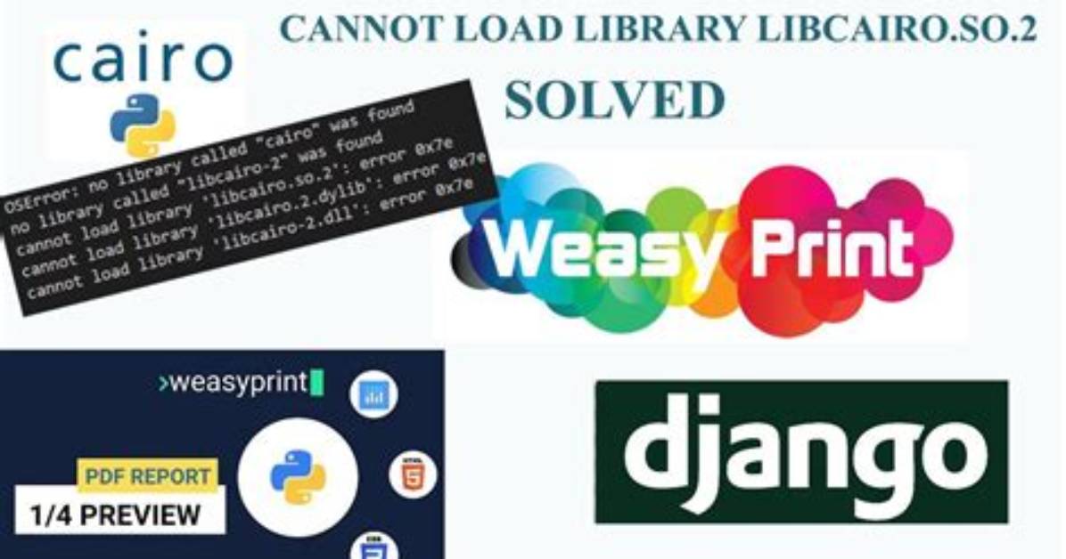 Cannot Load Library Libcairo